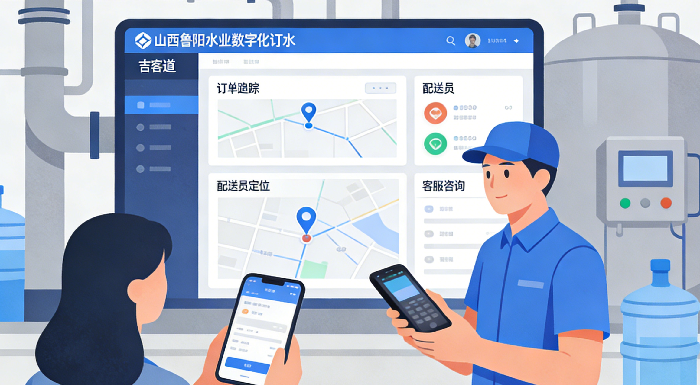 鲁阳水业：山西头部水厂｜吉客道桶装水软件实现全链路数字化升级